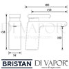 Bristan Pivot 1 Hole Bath Filler Dimensions